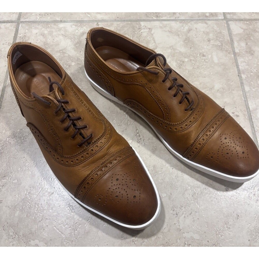 Allen Edmonds Strand Men's Oxford Dress Sneakers Walnut Brown 3866 Size 10.5